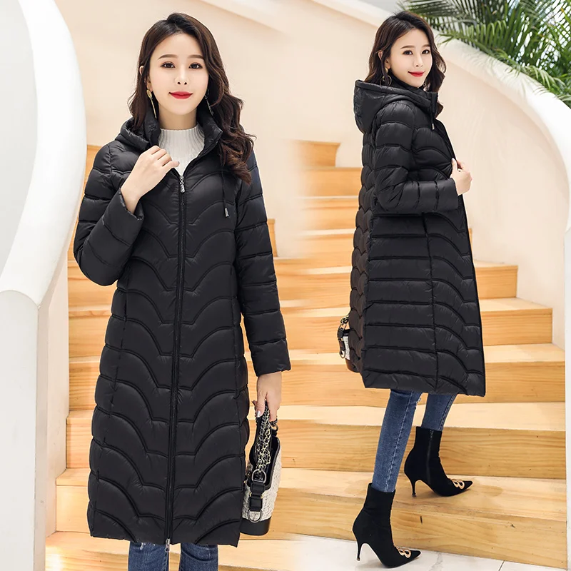 Thicken Winter Jacket Women Plus Size Womens Parkas Hooded Long Winter Coat Women 2019 New Casual Warm Cotton Wadded Overcoat