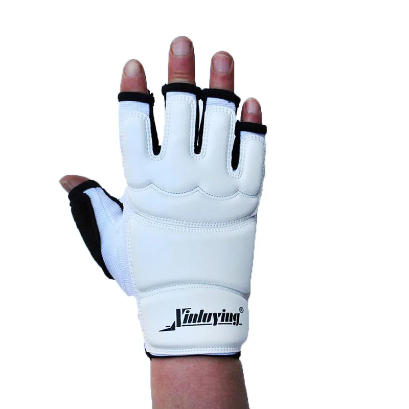 Online Sprot 1 par de guantes de agarre de cuero de lucha de boxeo bolsa de entrenamiento para proteger el equipo de construcción del cuerpo