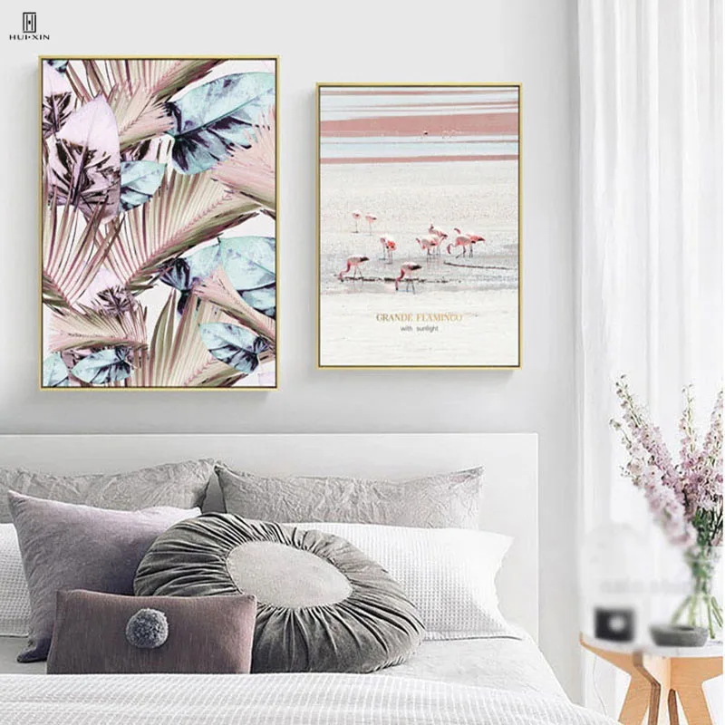 

Ins Style Home Decor Canvas Paintings Of The Unreal Lubricious Rainforest Neon Cactus Geometric Art Lake Encounter Love Shore