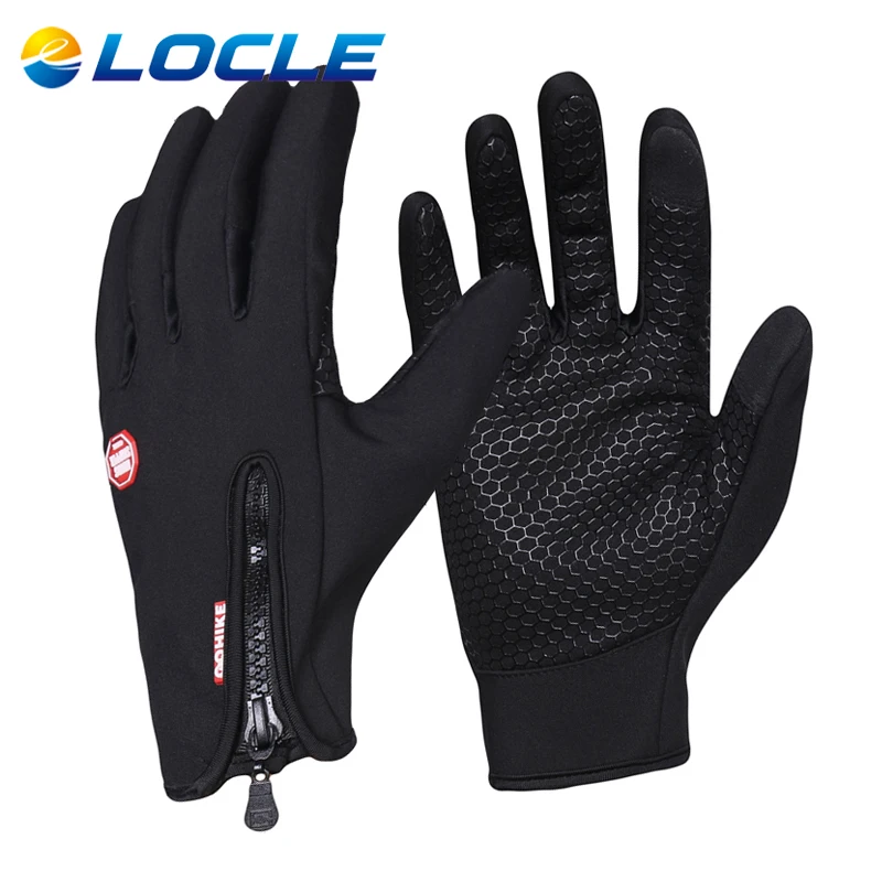 LOCLE Top Anti slip font b Cycling b font font b Gloves b font Touch Screen