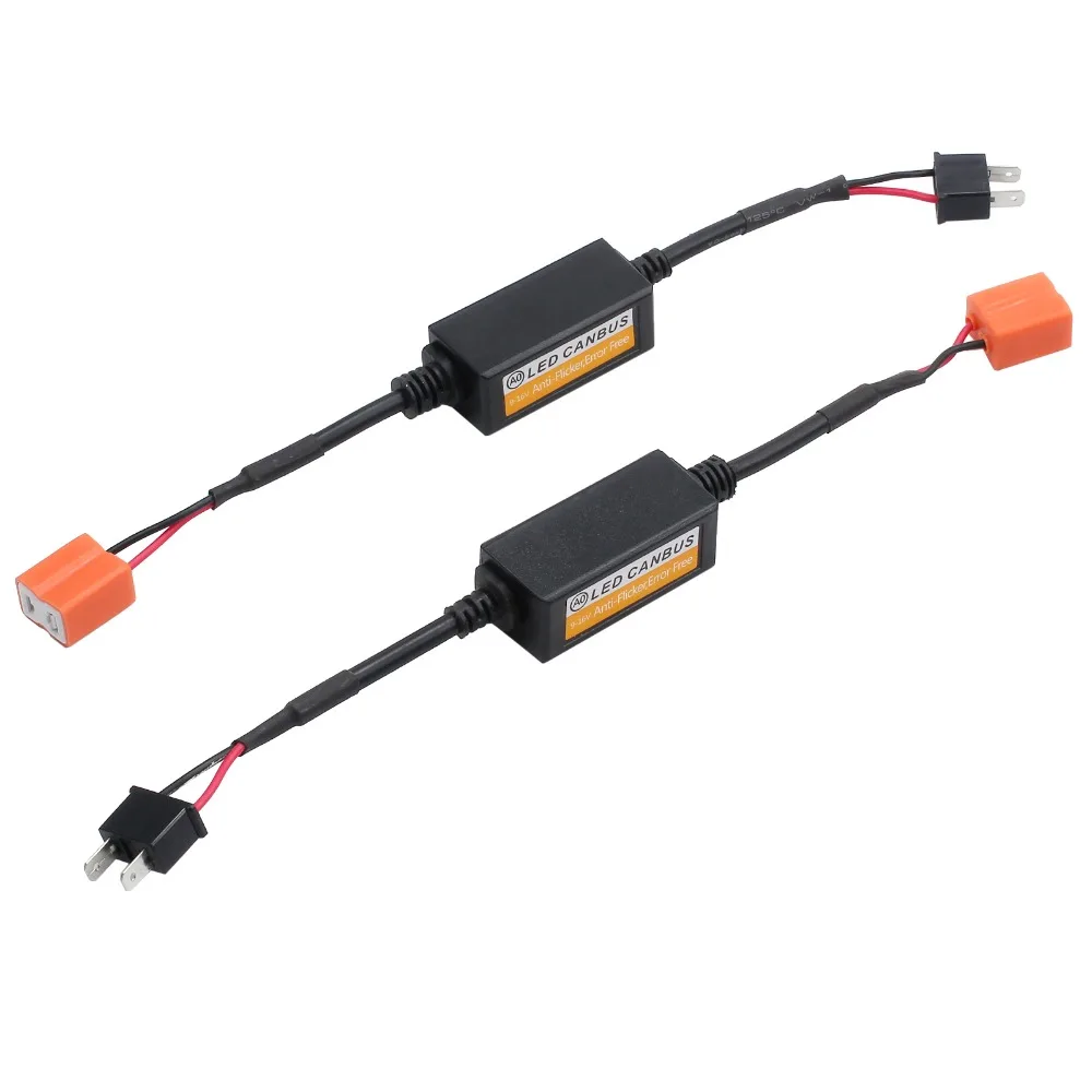 Justech 2x светодиодный Canbus декодеры без ошибок резистор для современных Kia Buick VW Ford Chevrolet Citroen Nissan H4 головной светильник противотуманный светильник