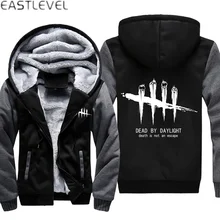 Hot Game Dead by Daylight Hoodies Hip Hop for Mn Winter Warm Sweatshirt Jacket Winter Streetwear Fleece Thicken Hoodie Coat