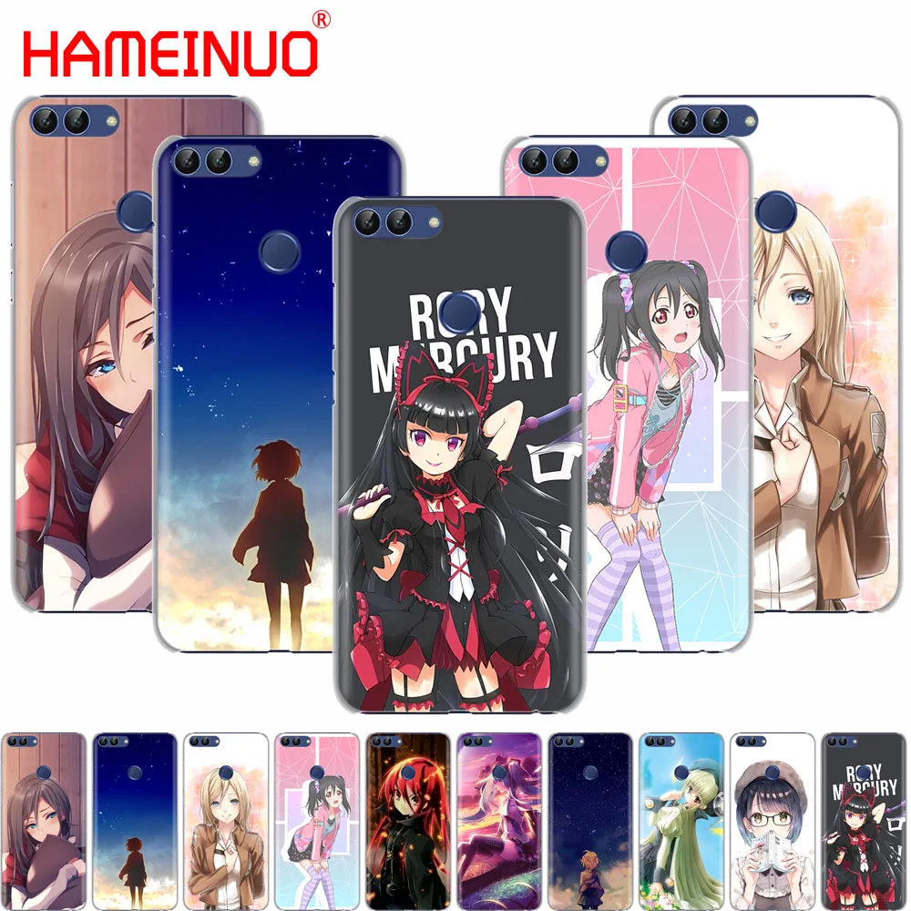 

HAMEINUO Sweet Anime Girl Comic cell phone Cover Case for huawei Honor 7C Y5 Y625 Y635 Y6 Y7 Y9 2017 2018 Prime