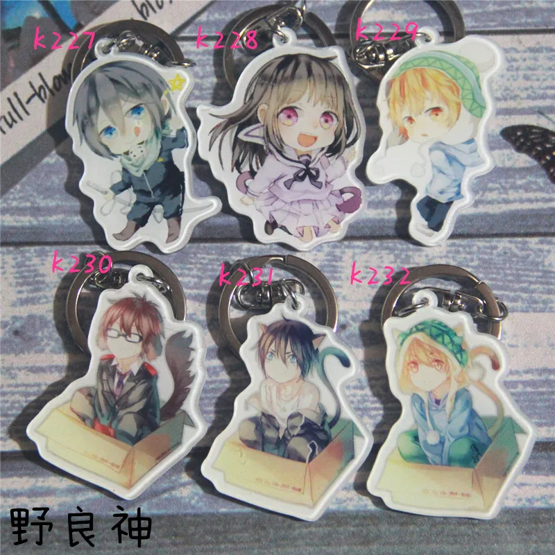

1pcs Portachiavi Noragami Hiyori Aragoto YaTo Yukine keychain Key Holder Keyring Collect Gift