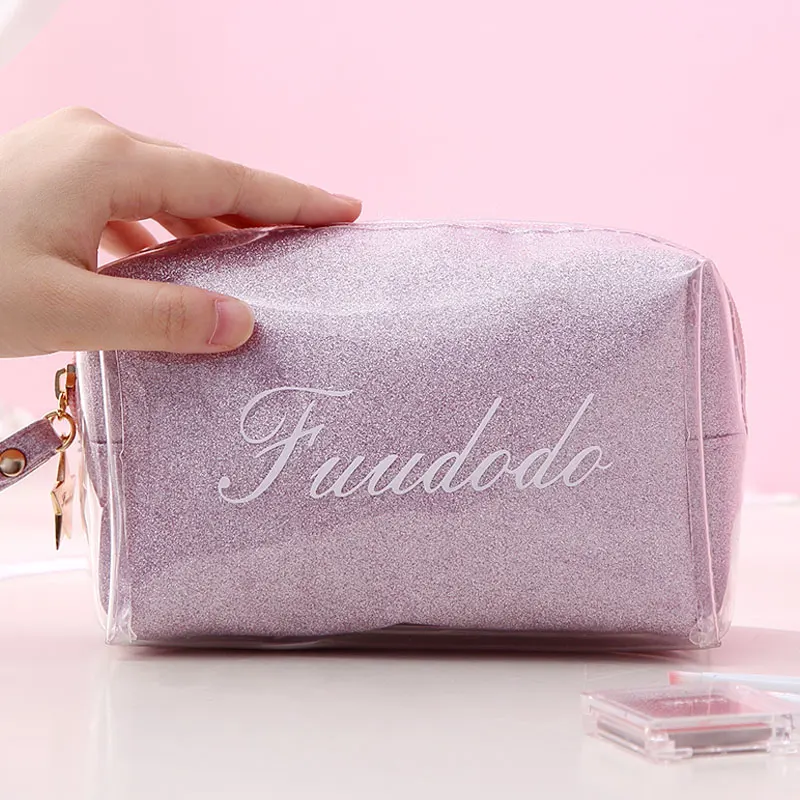 Women Make Up Case Travel Zipper Waterproof Transparent PVC Bath Cosmetic Bag Makeup Beauty Wash Organizer Toiletry Storage Kit