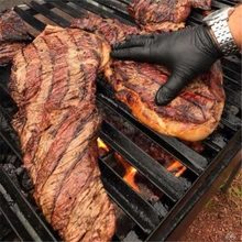 100 шт./компл. бытовые моющие одноразовые механик перчатки черные нитриловые лаборатория ногтей антистатические перчатки