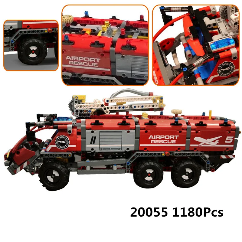 

Lepin 20055 1180Pcs Technic Mechanical Series The Rescue Vehicle Set 42068 Children Educational Building Blocks Bricks Toy Gift