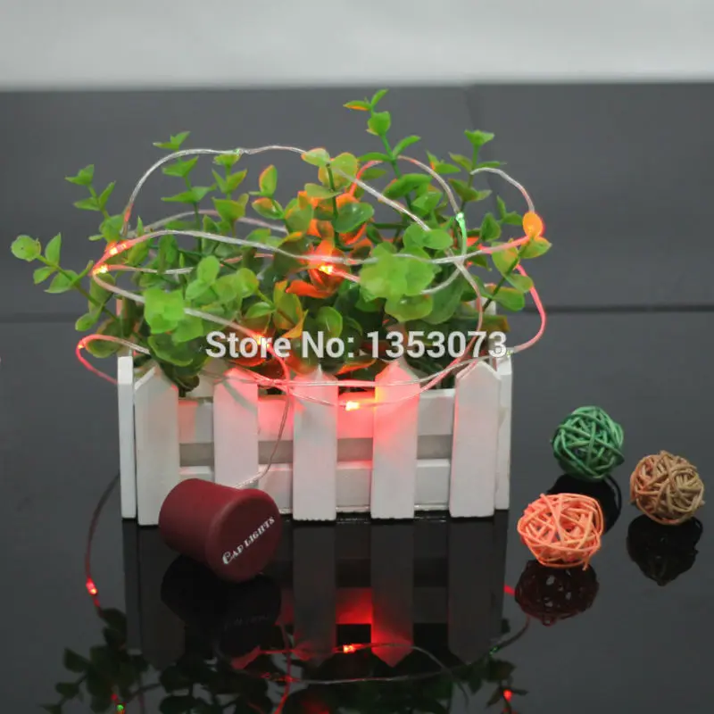 Magic color cap shaped led lamp night light silicone cap light creative romantic LED bottle cap light string atmosphere string lights 1-10
