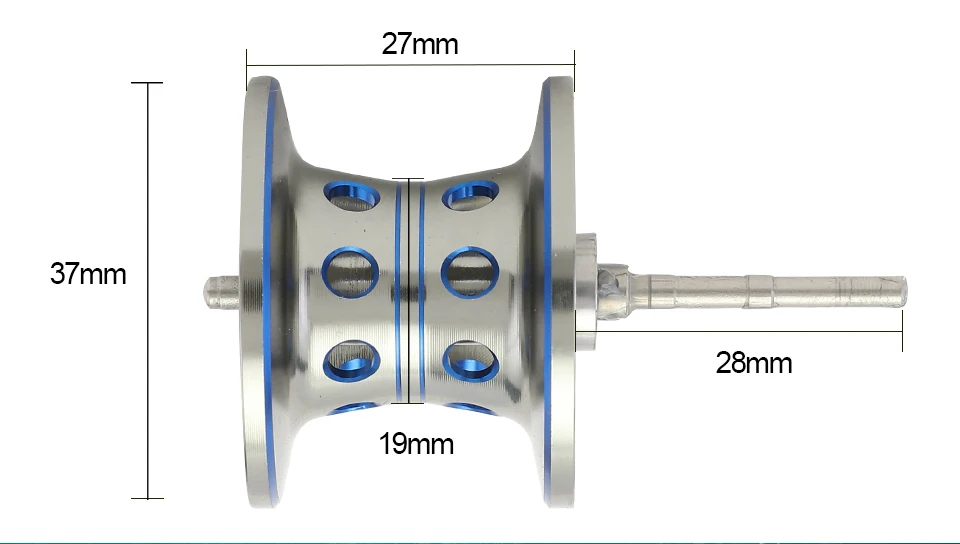 GLUREE Plastic Baitcasting Fishing Reel 13+1BB 6.31 220g Metal Line Cup Blue LeftRight Hand Lure Fishing FreshSalt Water Reel (11)
