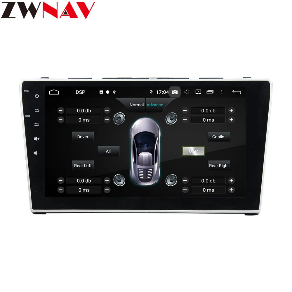 Best 10.1" Android 9 4+64G DSP Car DVD Player GPS Navigation For HONDA CRV 2007-2011 Head Unit Multimedia Mlayer Mape Recorder 6
