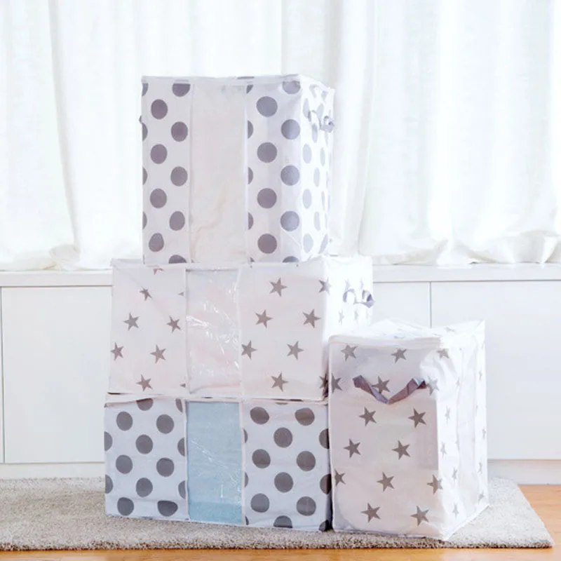 2019 New Organizer Moisture-proof Dot Clothes Big Bag Pillow Quilt Blanket Quilt Home Storage Box Organizador HOT SALE 2019 New Organizer Moisture-proof Dot Clothes Big Bag Pillow Quilt Blanket Quilt Home Storage Box Organizador HOT SALE