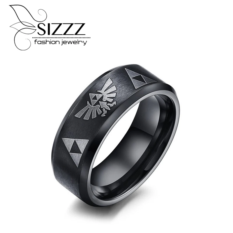 Мужское кольцо из нержавеющей стали шириной 8 мм в стиле панк|fashion rings|ring fashionring