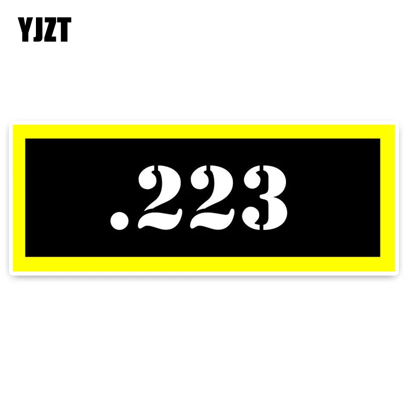 YJZT 16.4CM*6.3CM Funny .223 Ammo Reflective Car Sticker Decal PVC Graphical 5-0030 | Автомобили и мотоциклы
