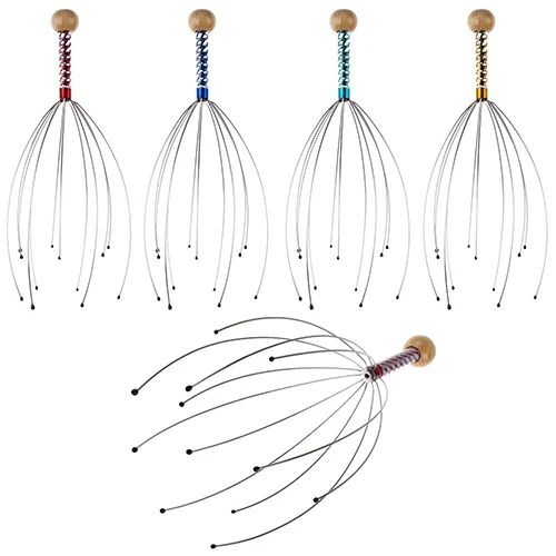 

Head Neck Scalp Massager Massage Octopus Equipment Stress Release Relax Tool