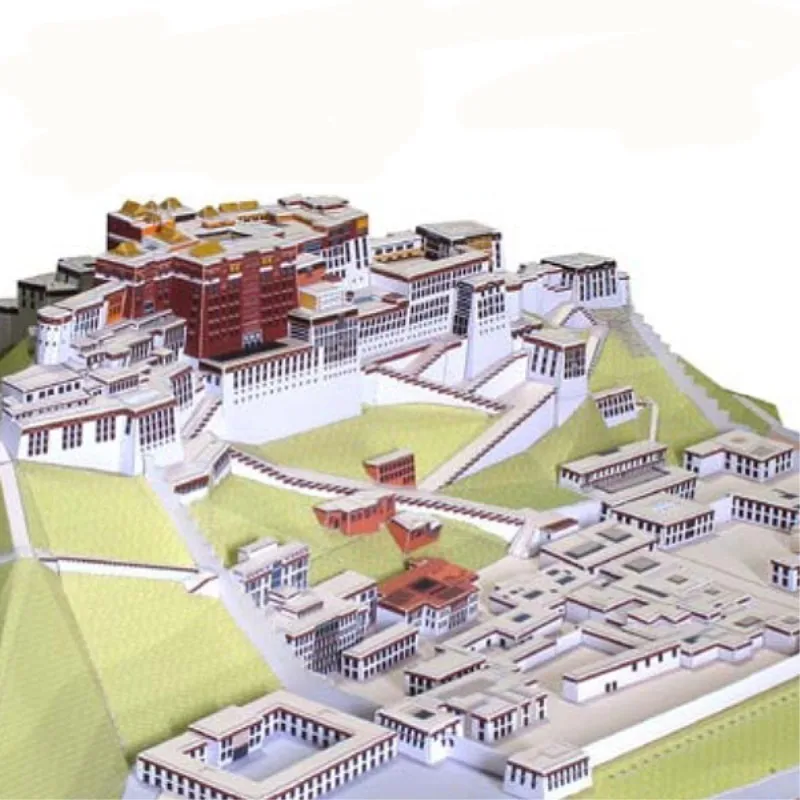 

Potala Palace Tibet China Fun 3d Paper Diy Miniature Model Kits Puzzle Toys Children Educational Boy Splicing Science