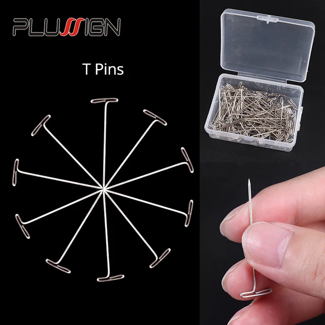 100PCS 38MM Stainless Steel T Pins Long Sewing Pins Straight Pins  Dressmaker Pins for Crafts Blocking Knitting Sewing Jewelry - AliExpress