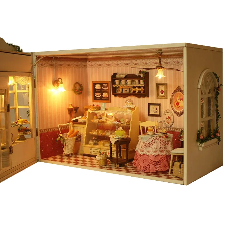Сладкие ягоды время собрать DIY Кукольный дом с мебели 3D деревянные ручной работы кукольный дом игрушки для детей подарки на день рождения дом