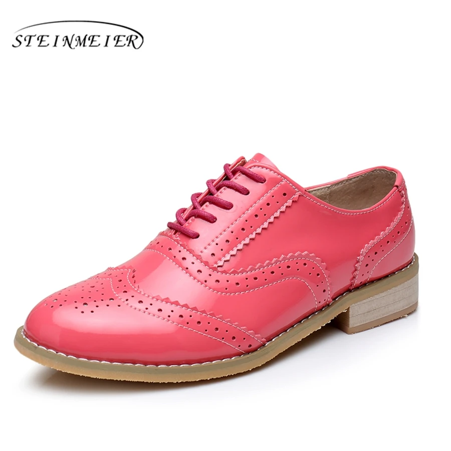 Туфли оксфорды женские из лакированной кожи большие размеры 11|designer flat shoes|flat