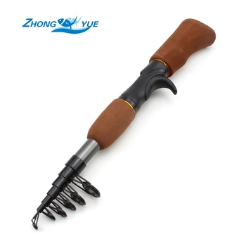 

Fiberglass Sea Rod 1.55M casting rod Portable Telescopic Fishing Rod Fishing Tackle Ultra Light Pole Outdoor Sports