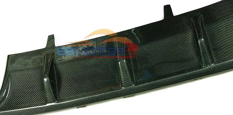 Real Carbon Fiber R-Line Style Rear Bumper Lip Diffuser Spoiler For Volkswagen CC 4Door Dual Side Dual Exhaust Sedan 2012UP