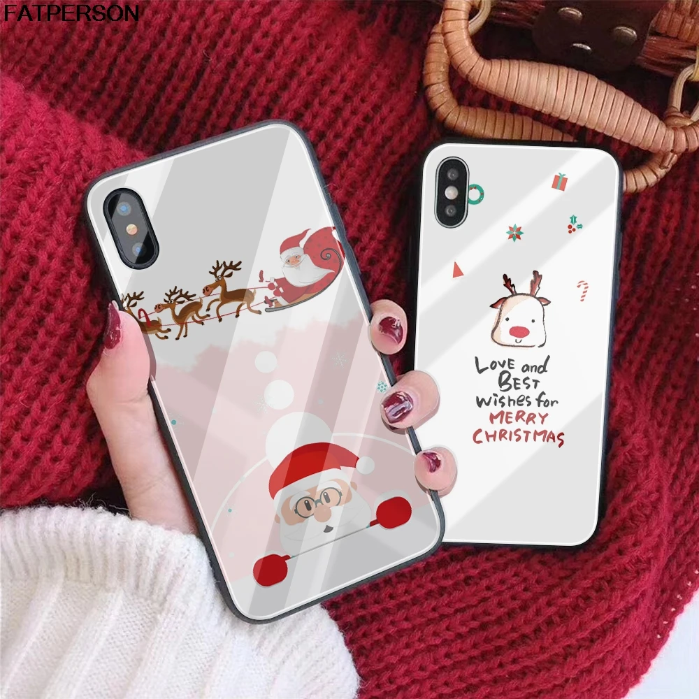 DIY Tempered Glass Phone Case for iPhone 7 XS MAX XR