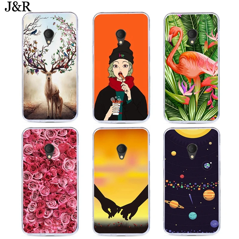 J&ampR Silicone Phone Cover For Alcatel U5 Plus OT4047A Soft TPU Case Transparent Colorful Printing Cute Animal Protective Cases |