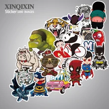 1000PCS Fashion cool stickers Travel Suitcase Wall Pencil Box Bike Phone Sliding Plate mixed graffiti Styling