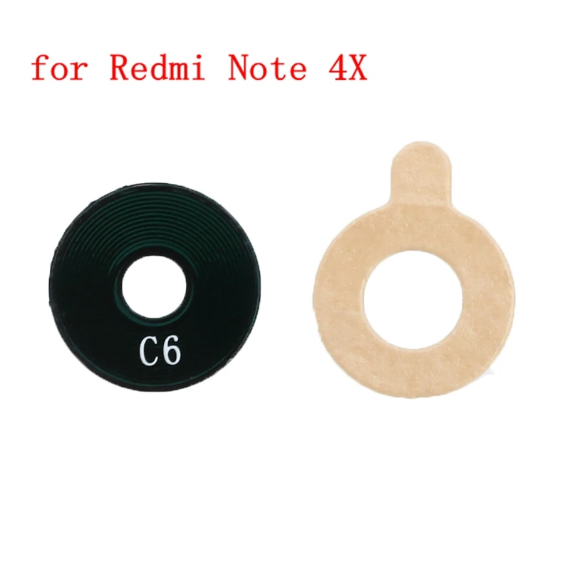 1 шт. задняя камера стеклянная крышка объектива для Xiaomi Redmi Note 2/3/4X/5/6/7/6pro/7pro для Redmi 6/6A/2 S/6pro с клеем - Цвет: for Redmi note 4X
