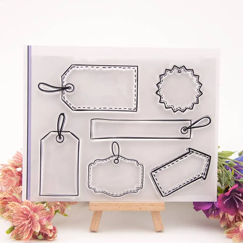 

Label Tag Note Transparent Clear Silicone Stamp for Seal DIY Scrapbooking Photo Album Decorative Clear Stamp Sheets