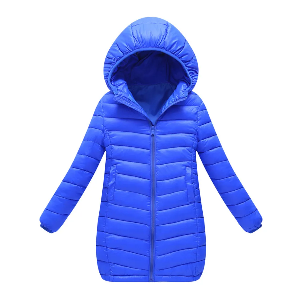 LONSANT/пуховик для девочек; коллекция года; однотонная куртка с капюшоном и длинными рукавами; Giubbotti Invernali Uomo Roupas De Frio; куртка для маленьких девочек; зимнее пальто; N30