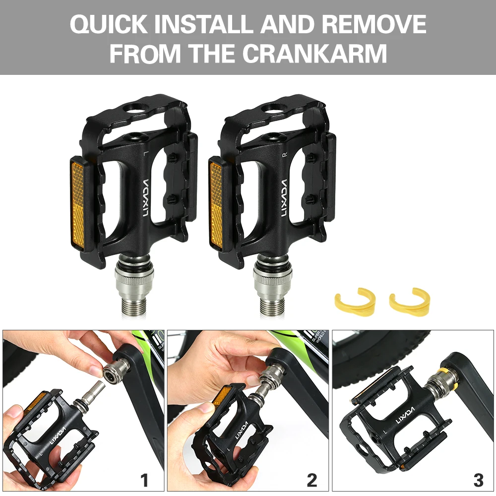 Lixada Велосипед Quick Release педали MTB велосипед Велоспорт на платформе для езды