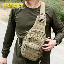 Militaire armée Combat pack unique épaule MOLLE poitrine hamburger messenger pack nylon 1000D UXT boucle livraison gratuite