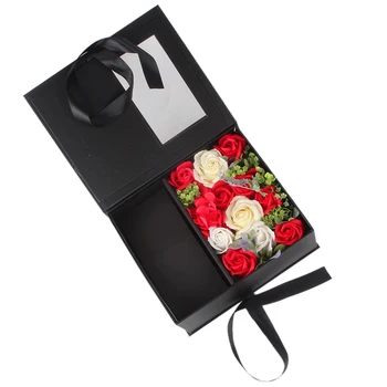 

Surprise Box Artificial Rose Soap Flower Gift Box Valentine Day Gift For Girlfriend Wedding Party Valentine Decoration