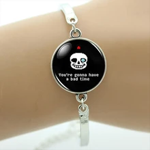 TAFREE бренд Undertale Sans Bad Time игровой браслет, оформленный в игровой тематике ручной работы модный мужской аксессуар стимпанк Скелет Череп ювелирные изделия BA033