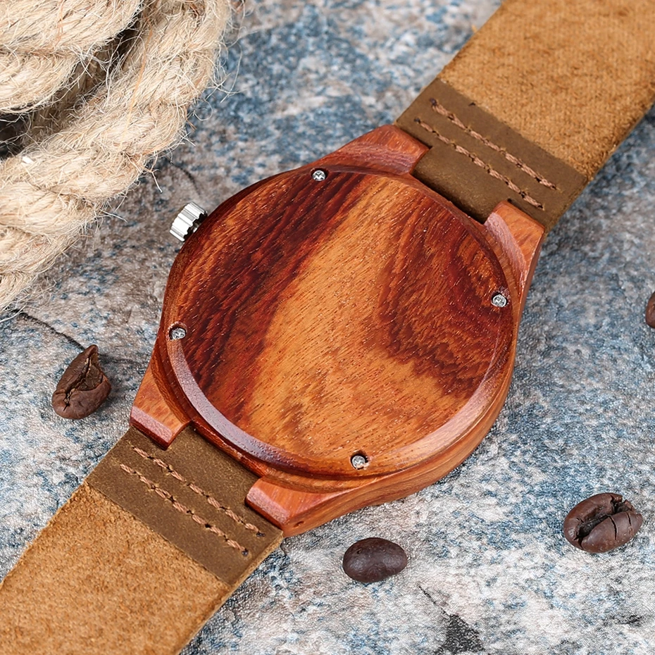 Nature Sandalwood Watches Creative Novel Bamboo Fashion Mens Women Sport Quartz Wrist Watch Analog Genuine Leather Band Strap 2018 (3)