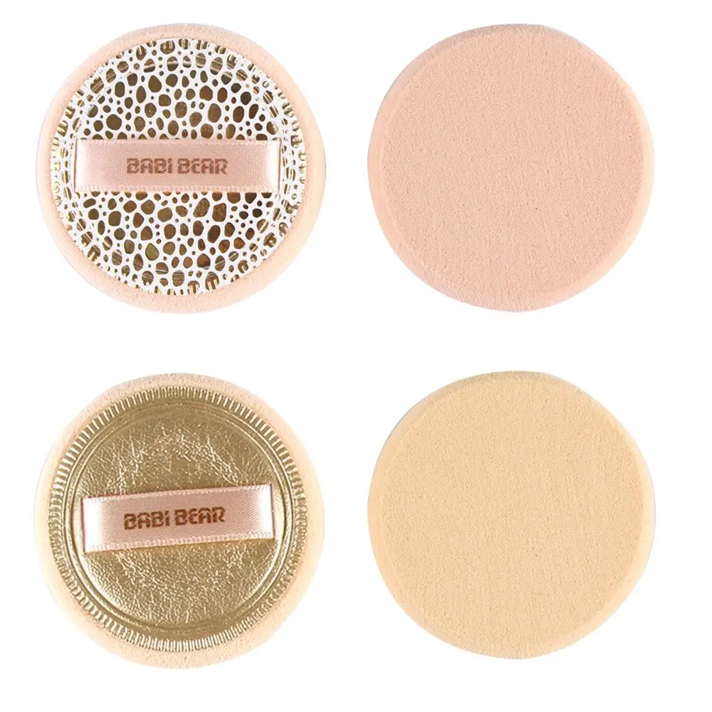2Pcs/Set Pro Powder Puff Makeup Sponge Facial Foundation Cosmetic Puff