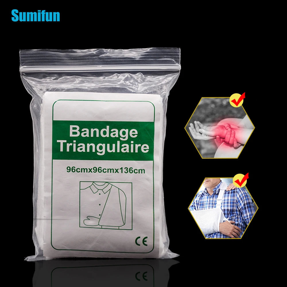 

3PCS New Bandage Medical First Aid Kit Wrap Bandage Fracture Fixation Emergency Bandage Burn Dressing Bandage Triangular D1897