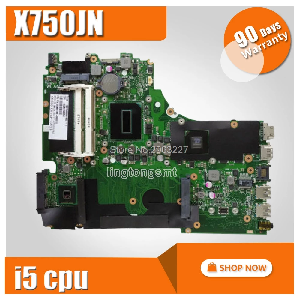 

X750JN Laptop motherboard for asus with i5 CPU GT840M DDR3 60NB6660-MB1110 100% fully tested mainboard
