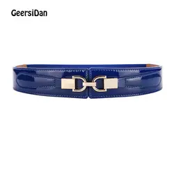 Geersidan 2018 модные кожаные женские Платье с поясом пальто оформлен Ceinture Роскошный пояс широкий пояс эластичность летние Cummerbunds