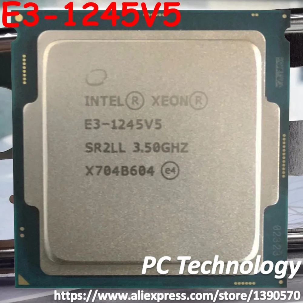 Оригинальный процессор Intel Xeon E3 1245V5 ЦПУ 3 70 ГГц четырехъядерный 8 Мб 1245 V5 LGA1151 14 нм 80