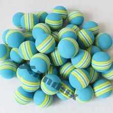 40 шт./компл. мяч для гольфа в помещении/на открытом воздухе Обучающие приспособления для игры в гольф поролоновые Мячи аксессуары для гольфа радужных шаров, синий