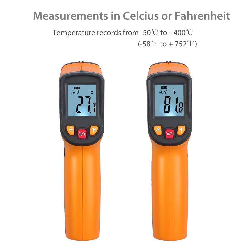 Proster для бесконтактного цифрового инфракрасного термометра температурный пистолет-58℉~ 752℉/-50℃~ 400℃ термометр