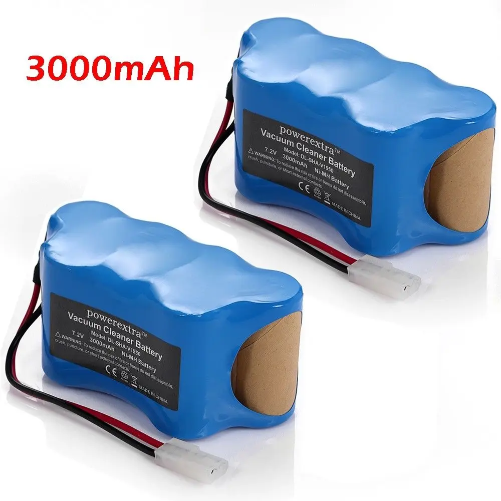 Powerextra 2 Pack 3000mAh 7.2v Replacement Battery For Shark Vacuum