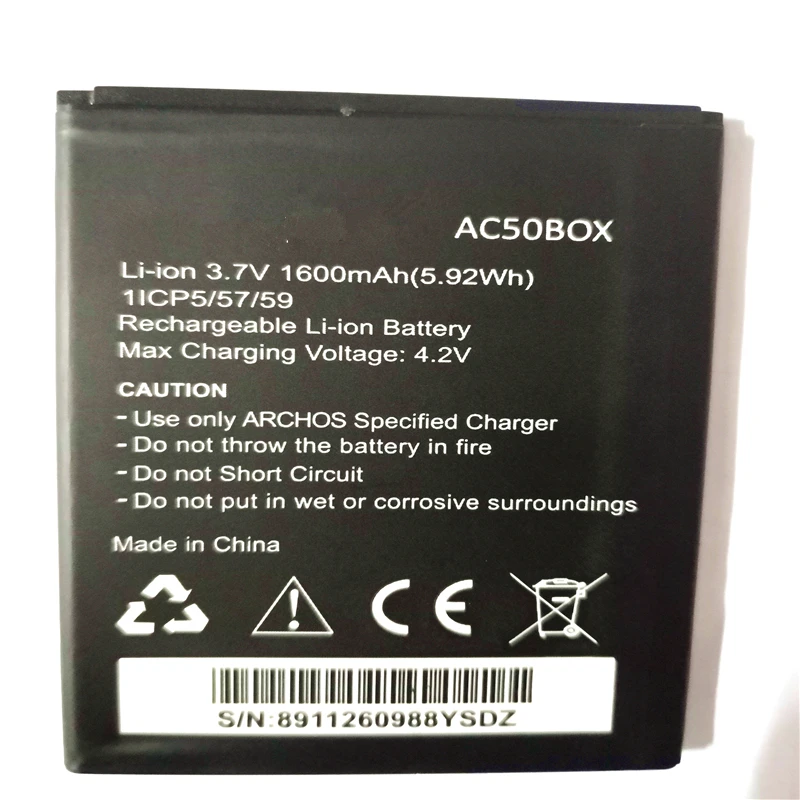 

2000mAh cell phone Battery for Archos AC50BOX with phone holder for gift