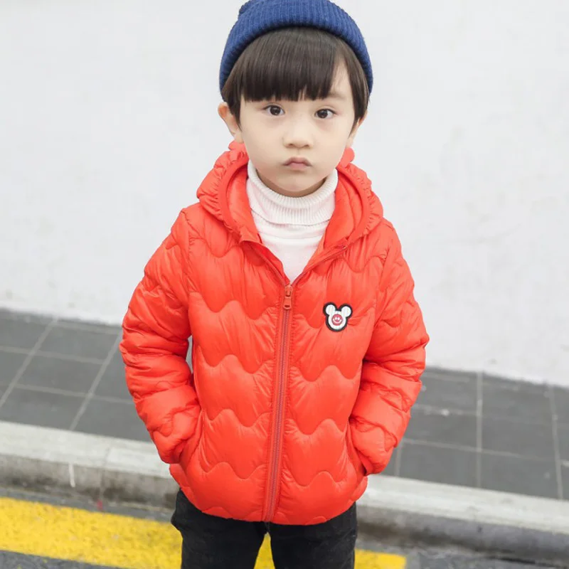 BOTEZAI/Детская куртка для девочек модная теплая куртка с милым рисунком Микки куртка для мальчиков модная куртка, одежда - Цвет: as picture