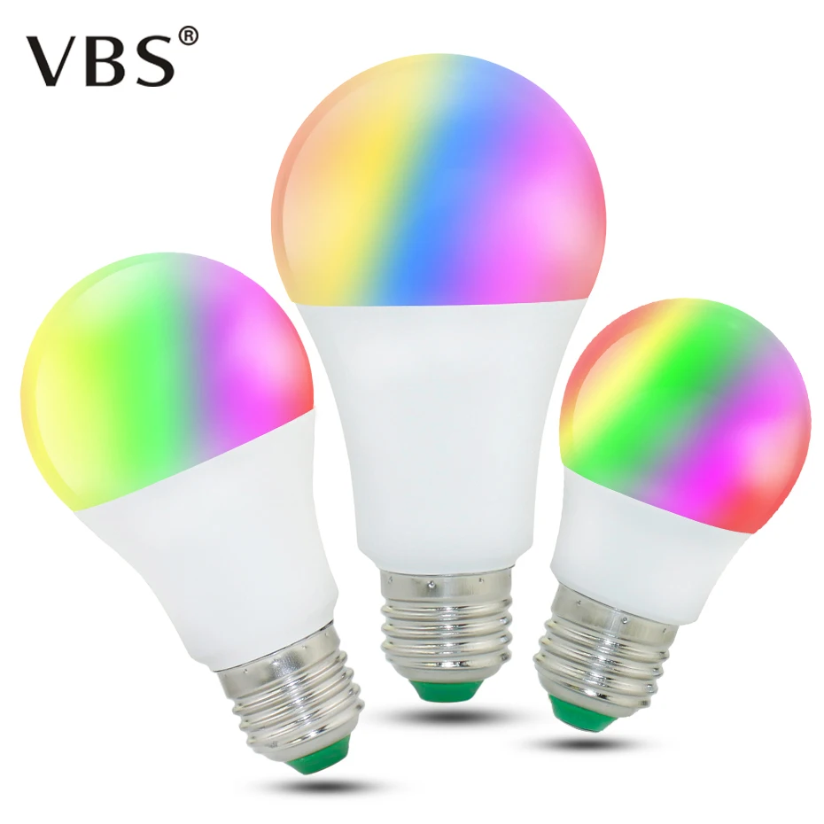 

LED Bulbs Led Lamp 5W 10W 15W E27 Led Bulb Color RGB RGBW RGBWW Spot Light With Memory+24 key IR Remote Controller