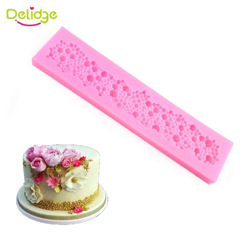 Autres Dentelle Gateau Moule Moule Silicone Cuisson Savon Bricolage Outil Fondant Sugar Craft Chocolate Cake Design Patisserie