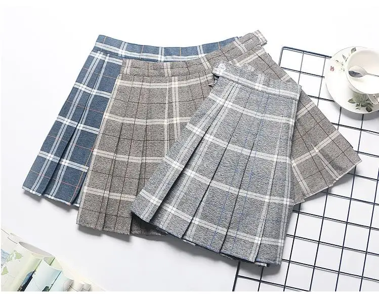 Клетчатая юбка-плиссе мини милые юбки консервативный стиль faldas Jupe Harajuku Kawaii женская школьная форма милые дамы Saia