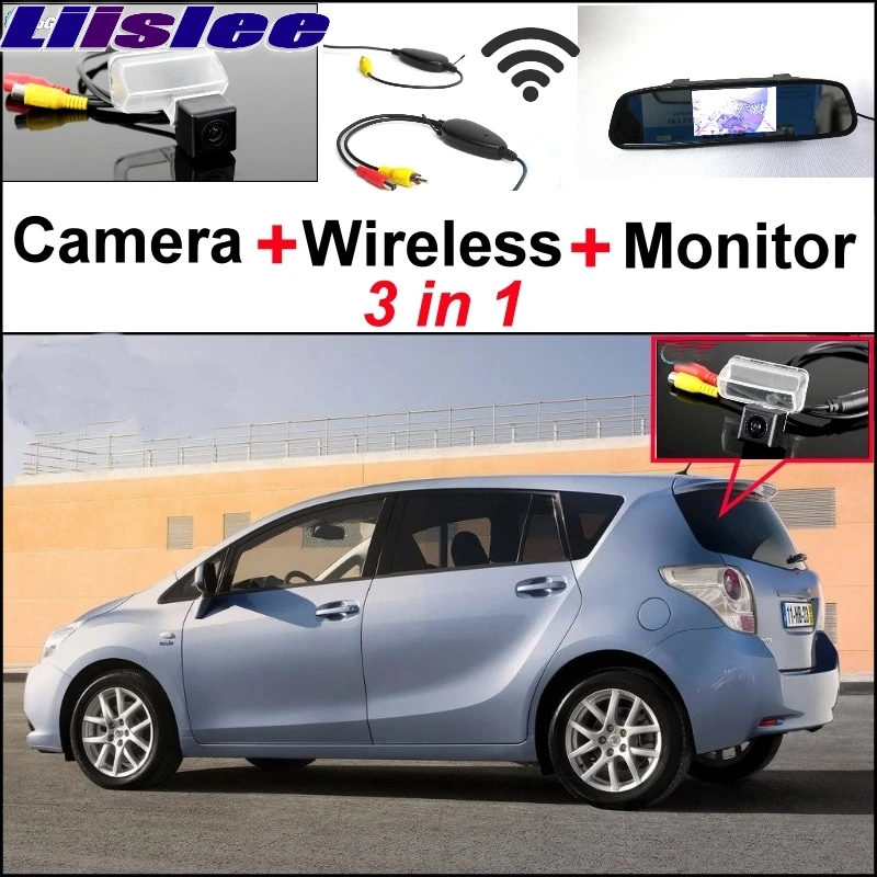 

Liislee 3 in1 Special Camera + Wireless Receiver + Mirror Monitor Easy DIY Back Up Parking System For TOYOTA Verso EZ