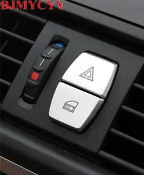 

BJMYCYY 2PCS/SET Car warning lights instrument desk ABS buttons for BMW 5/6/7 series f10 GT F07 F chassis cars auto Accessories